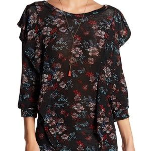 Dock Street Top/Blouse with a draped ruffle trim